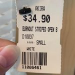 Akira NWT  White Sheer Dress Photo 4