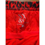 NWT New York & Co Red Leopard Animal Print Tube Top Womens Size Large Photo 5