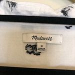 Madewell Palm Tree Print Tie Front Button Shirt Photo 7