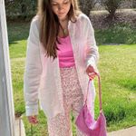 Blue Blush Floral Wide Leg Bottoms Photo 11