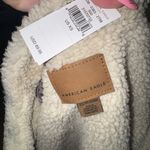 American Eagle Sherpa lined corduroy cropped purple jacket Photo 8