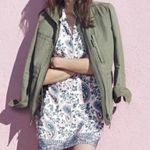 Madewell 100% Silk Floral Paisley Print Popover Dress Pink Blue Size XS Photo 8