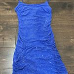 B Darlin  Dress Blue Sparkly Short Photo 0