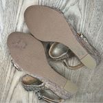 Jack Rogers  Tinsley High Wedge Sandals Metallic Gold Leather Womens Size 9 Photo 9