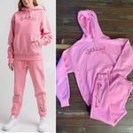 Champion  X KNC Beauty Pink Rhinestone Sweat Set All Natural Hoodie - Sz M 🧡🎀 Photo 2