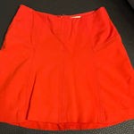 Loft Red A-Line Skirt Size 4 Zipper Closure Flattering Fit Work Casual Photo 0