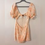 Olivaceous  Dress in Orange floral pattern Photo 3