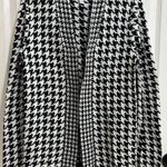 kim rogers  Black and White Houndstooth Open Front Cardigan, NWT, Small Photo 0