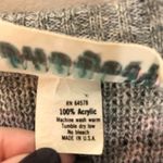 Vintage fair isle gray scoop neck nordic thick neutrals pullover lodge medium Photo 3