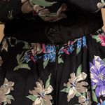 Floral Long Sleeve Dress with Bow Black Size 4 Photo 8