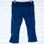 Lululemon Race With Grace Crop Luxtreme Size 8 Cadet Blue Retail $88 Photo 7