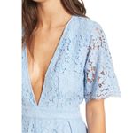 NBD Mila Lace Romper in Periwinkle S Photo 1