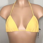 Rachel Pally yellow triangle bikini top. Photo 0