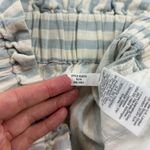 Madewell Light Blue Stripe Linen Blend Huston Relaxed Leg Cropped Pant M Photo 5