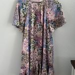 Ted Baker London Floral Flutter Hem Tea Party Dress Patchwork Print 4 Pink Photo 1