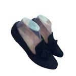 J.Crew Georgie Black Suede Tassel Loafer Flats Leather Lined Preppy 7.5 Shoes Size 5.5 Photo 2