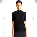 Lafayette 148  Cashmere Burgundy Mockneck Sweater Short Sleeve S Photo 5