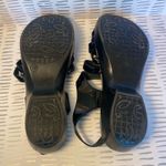 Dansko  Dani Black Patent Leather Strappy Wedge Sandals Women's Size 38 Boho Photo 5