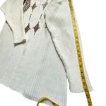 Vintage Focus USA Leopard Applique Cardigan OS Open Front Statement Maximalism Brown Size undefined Photo 7