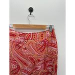 Worthington  Womens Pink Paisley Y2K Silk Pencil Skirt Size 8 Academia Fairy Boho Photo 4