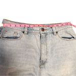 BDG  Urban Outfitters Mom Jeans 30W High Rise Light Wash Embroidered Floral Photo 3