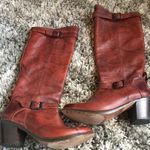 Frye Red Distressed Boots  Photo 0