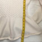 Ted Baker ivory off-white cable knit cotton wool peplum sweater shirt top long sleeve size 0 Photo 8