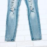Aeropostale High Rise Curvy Jegging Size 0 Light Wash Distressed‎ Ripped Jeans Blue Photo 1