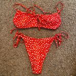 Zaful Red & White Floral Bikini Set Photo 0