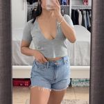Pretty Little Thing Gray Crop Top Photo 0