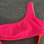 boutique asymmetrical swim neon one arm pink M Photo 3