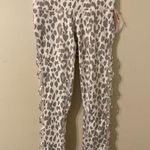 Victoria's Secret New NWT Victoria’s Secret White Cheetah Print High-Rise Cut-Out Leggings Size 2 Photo 0