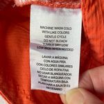 Caribbean Joe Bright Orange Ribbed Cotton Summer Beach Resort Festival Capri Pants Photo 7