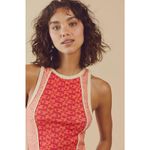 Free People  We The‎ Free Racerback Too Hot To Handle Tank Peach Combo Size XS Photo 1