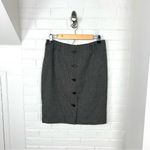 H&M Plaid Houndstooth Knit Button Front Pencil Skirt Size 10 Photo 1