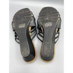 Minnetonka  Black Strappy Wedge Slip On Sandals Womens‎ 8 Photo 6