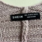 SheIn Cozy cardigan dusty rose cable knit Size Large Photo 3
