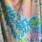 Lilly Pulitzer ‎ Cosmos 100% Silk Tank Top Multi Coral Print Size Small Photo 5