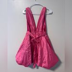Mable Duri Bow Tied Bubble Hem Mini Dress Pink Photo 2
