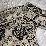 Free People  Womens Large Lace Long Sleeve Cropped Floral Shirt Wrap with zipper Photo 3