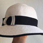 Scala  Hat creamy white with Black Trim summer summer beach horse races Photo 0