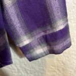Blooming Jelly Women’s ‎ Purple Plaid Button Down Shirt size medium Photo 4