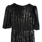 Trina Turk Black Sequined Short Sleeve V-Neck Romper Size 6 Photo 7