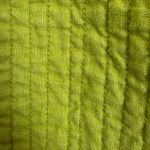 RUSS BERENS | Pea Green Quilted Linen Blend Zip Up Vest Boho Kantha Extra Small Gray Size XS Photo 2