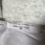 ZARA  White Floral Cropped Swing Tank Top Photo 7