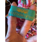 Feather & Find Shirt Women XS Pink Geometric Shiva Boho Luxe Smocked Tie Strap Photo 7