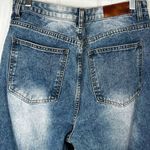 Nasty Gal Denim High Rise Jeans Sz 10 Front Slits Straight Leg Photo 10