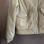 Wild Fable  Coat Women Medium Faux Fur Hood Bomber Jacket Green Cozy Photo 1