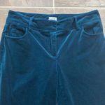 Cache Velvet Teal Bootcut Velour Pants Sz 4 Photo 5