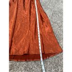 House of Harlow NWT 1960 Maxi Midi Dress Satin Silky Burnt Orange Open Back XL Photo 6